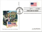 Dr Jim Stamps Fdc 20C Historic Peace Flag 1891 4X6 Postcard Fleetwood