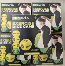 Skywin Workout Dice - Fun Exercise for Solo or Group Classes - 6 Sided LOT OF 5