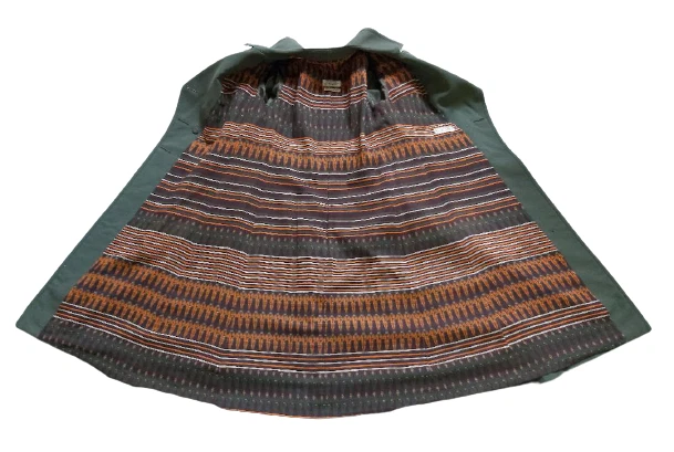 GUCCI trench donna lana verde oliva vintage anni 70 taglia S AUTENTICO!