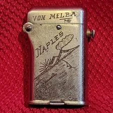 THORENS Double Claw auto Lighter silver Swiss 2.25" VTG naples italy ww I II 1 2