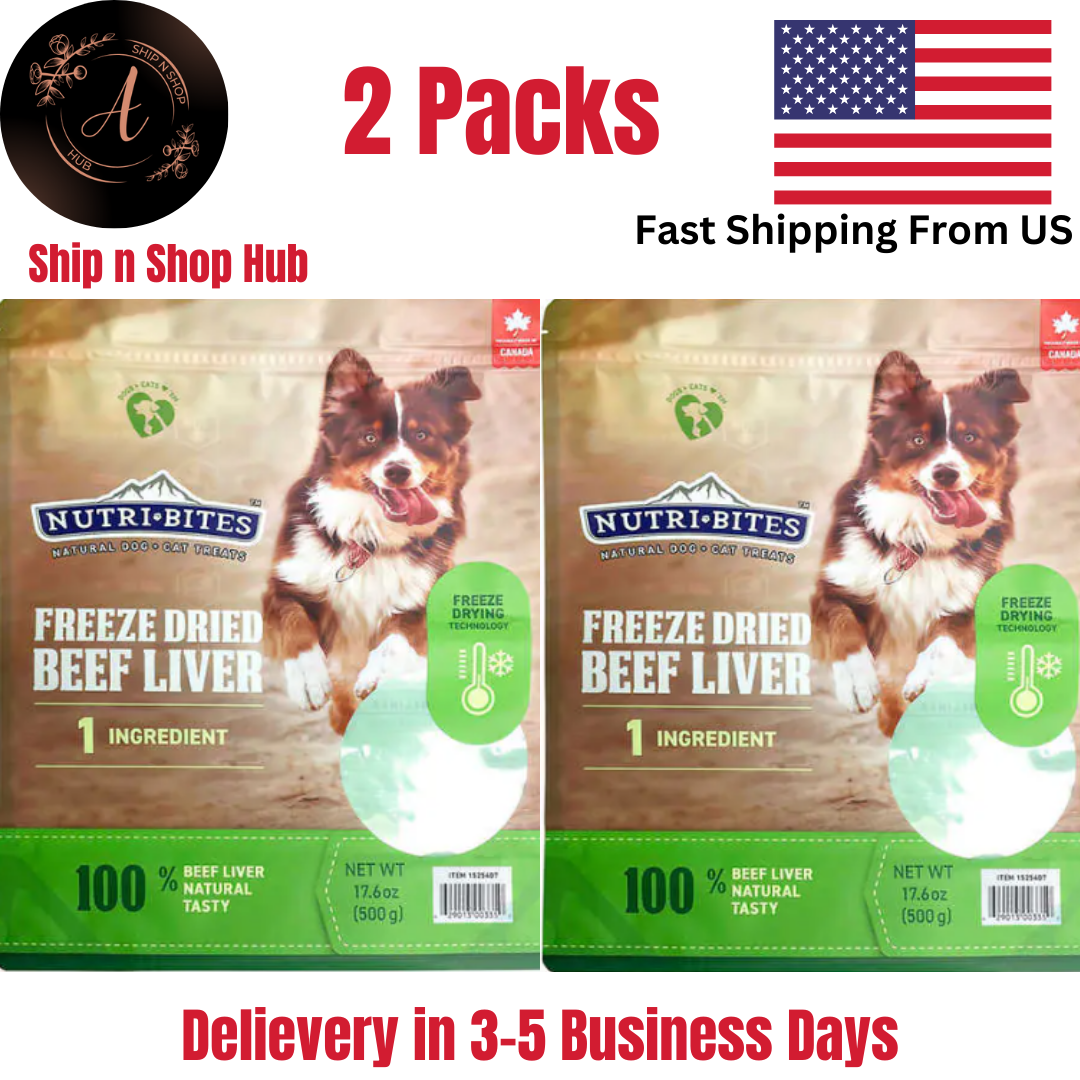 2 Pack Beef Liver Freeze Dried Dog And Cat Canature Nutribites Pet