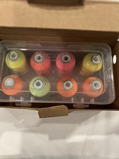 New Set Of 8 Flouresant Polyester Embroidery Thread brotherthread