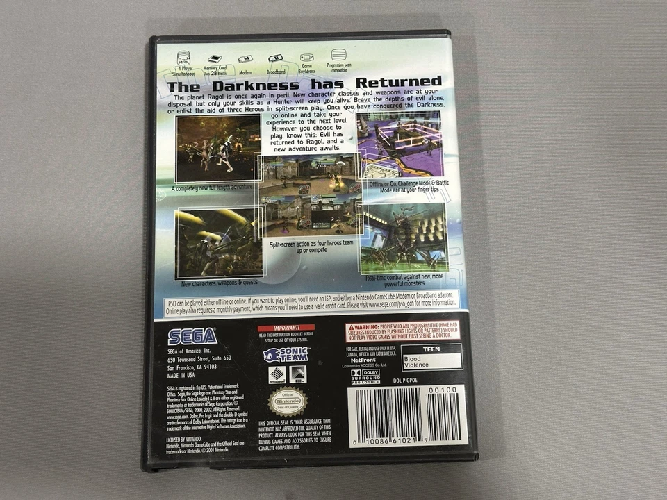 Phantasy Star Online Episodio I y II Nintendo GameCube, 2004 Foto 2 de 4