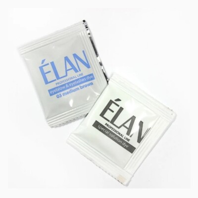 WIMPERNFARBE MEDIUM BROW ELAN 10ml AUGENBRAUENFARBE SET GEL OXYDANT ÖL 
