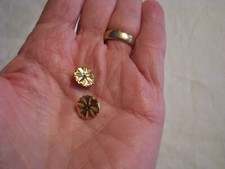 NEW Pair 18K Gold Plated Over Stainless X-Lg. 10.3 MM Pierced Earring Backs