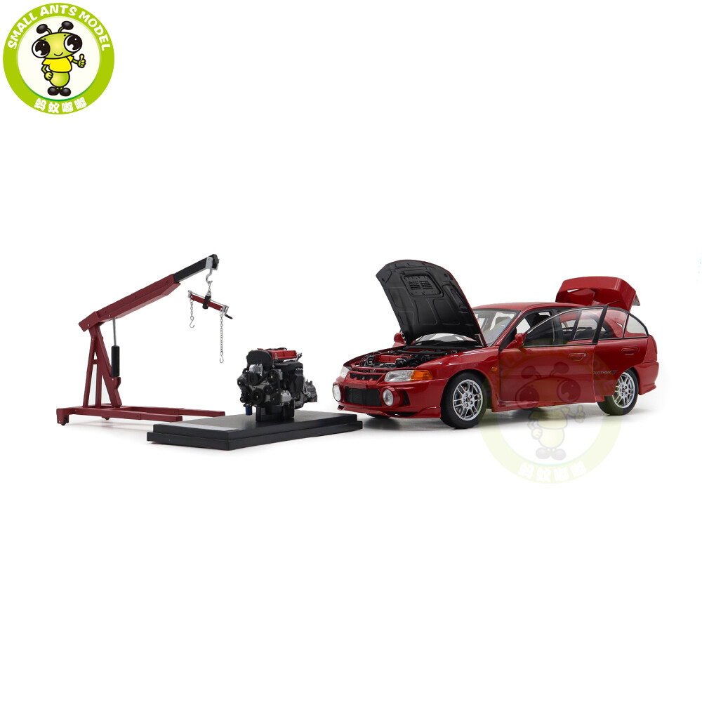1/18 MOTORHELIX Mitsubishi Lancer EVO IV Red Diecast Model Car | eBay