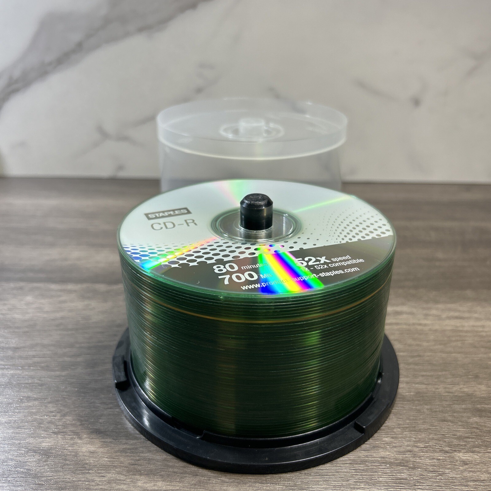 STAPLES & Memorex HP Printable CD-R 52 Discs 80 Minutes 700MB 52X Speed