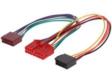 Early Vintage Peugeot Car Radio Stereo Power Red Plug Set Connector Lead Loom