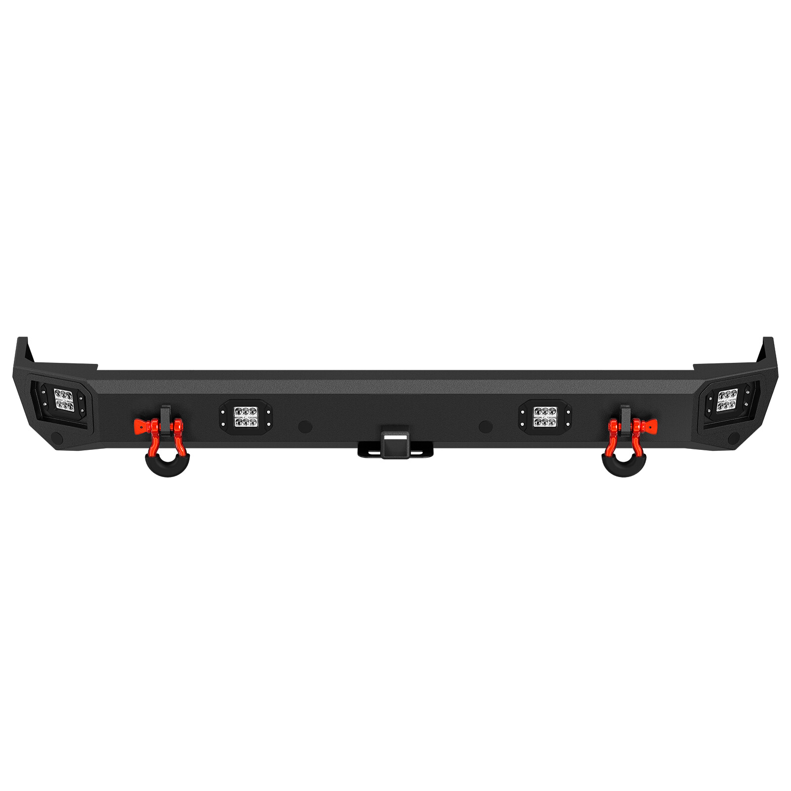 With 2" Standard Hitch Receiver Rear Bumper For 1999-2004 Land Rover Discovery 2