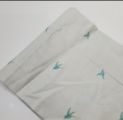 Cotton + Steel Fabric Bird Aqua RJR Sew Quilt Craft OOP Cotton FAT QUARTER