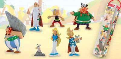 58469 Asterix Gallic Village Tube 7 Figures