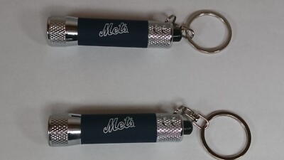 2 NEW YORK METS KEYCHAIN FLASHLIGHTS (BLUE)  ''BRAND NEW'' Baseball MLB