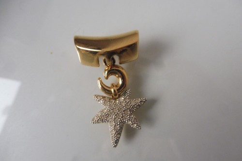Pierre Lang pendant, beautiful PL pendant star with cut stones