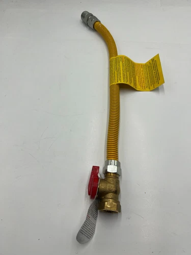 (QTY 3) Jones Stephens G71110 5/8 OD x 18" GAS CON 3/4 MIP X 3/4 MIP COATED - Picture 1 of 5