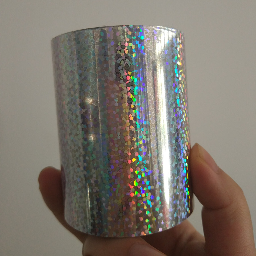 1 rolls Holographic foil Hot stamping foil hot press for fishing lure 8cm x120m
