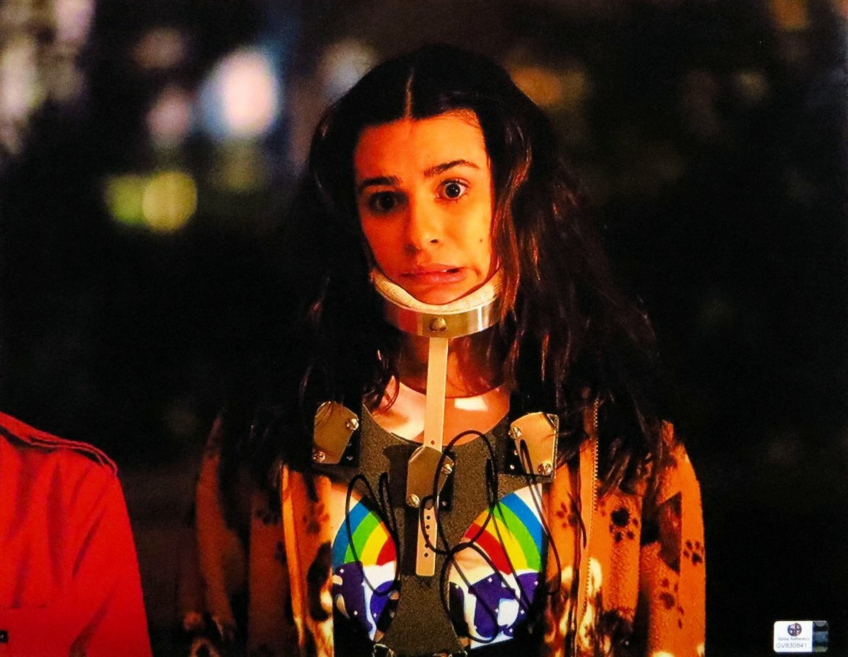 Lea Michele Signed Autographed 11X14 Photo Scream Queens Neck Brace