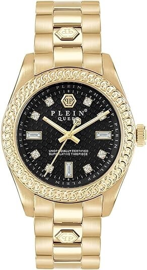 Philipp Plein Queen Crystal Quartz Gold Tone Steel Ladies  display picture 2