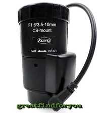 Kowa CCTV Lens LMVZ3510A-IR - ½" 3.5 to 10mm Day & Night IR Lens (Black)