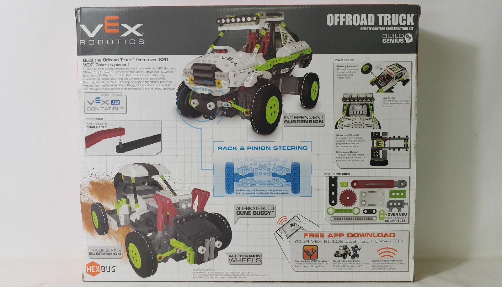hexbug vex robotics off road truck