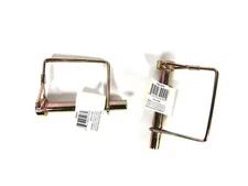 King Pin Safety Pin Square Zinc Plated Finish  3/8 x 2 1/2" Pin Set of 2