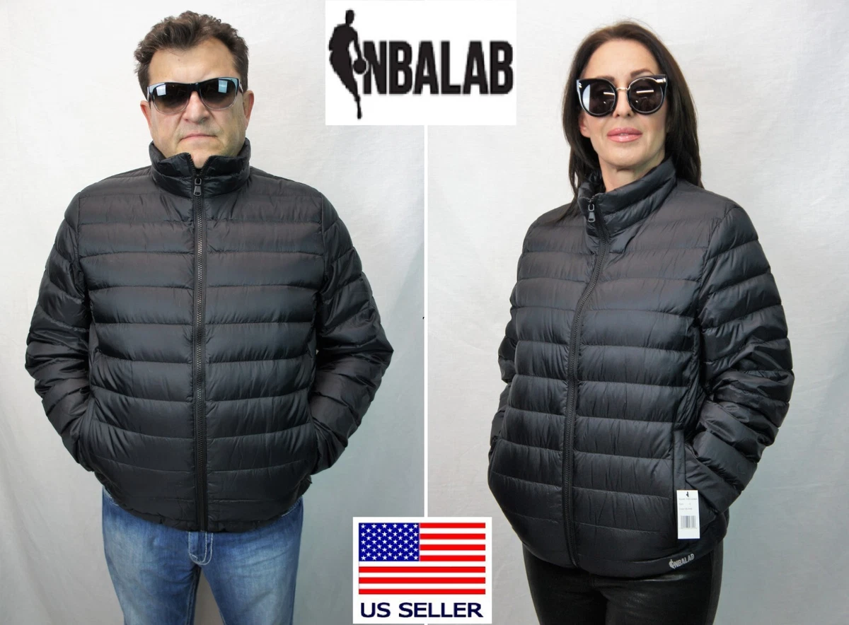 THE VERY WARM NBALAB UNISEX Packable Funnel Neck Real Down Puffer Jacket XS XXL