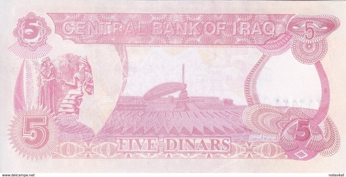 IRAQ 1/4 1/2 1 5 25 DINAR 1990 1992 1993 P-74 77 78 79 80 UNC SET - Picture 4 of 7