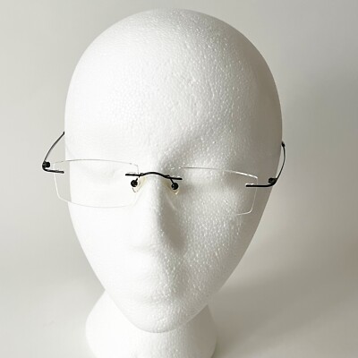 SOHO Eyewear Italy Rimless Unisex Frame SH 70/859 Black 48-19-135 Lightweight SOHO Eyewear Italy Rimless Unisex Frame SH 70/859 Black 48  main image 4