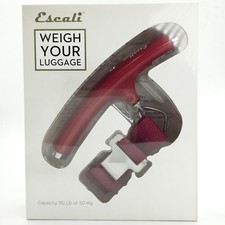 Warm Red Escali 11050B Velo Luggage Digital Travel Scale 110 Lb / 50 Kg