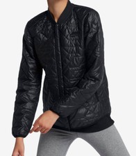 Nike Sportswear Women's Quilted Black Jacket 854747-010 Size L NWT