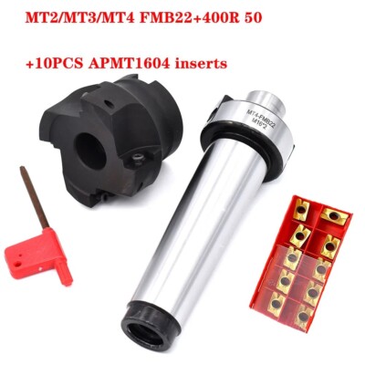 Metal Collect Chuck Cutter Head 10Pcs Carbide Inserts Milling Adapter Holders