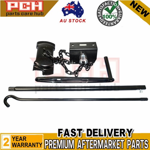 NEW SPARE TYRE WHEEL HOLDER WINCH WINDER & HANDLE SET FOR CARAVANS AND