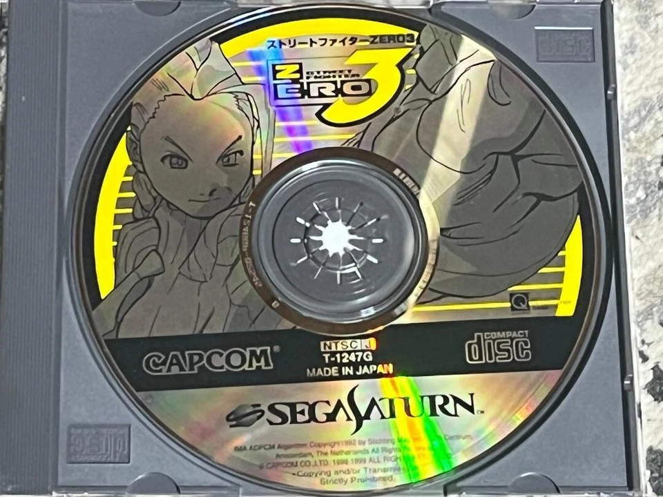 Street Fighter ZERO 3 w/4MB Memory cart SEGA Saturn Game - Image 4 of 4