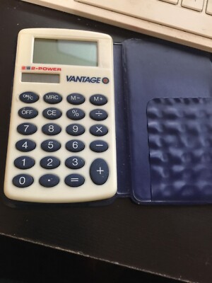 VANTAGE POCKET CALCULATOR NEEDS BATTERY HAS TO BE ANTIQUE