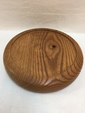 Candles Plus Solid Oak Wood 6" Round Candle Holder Display