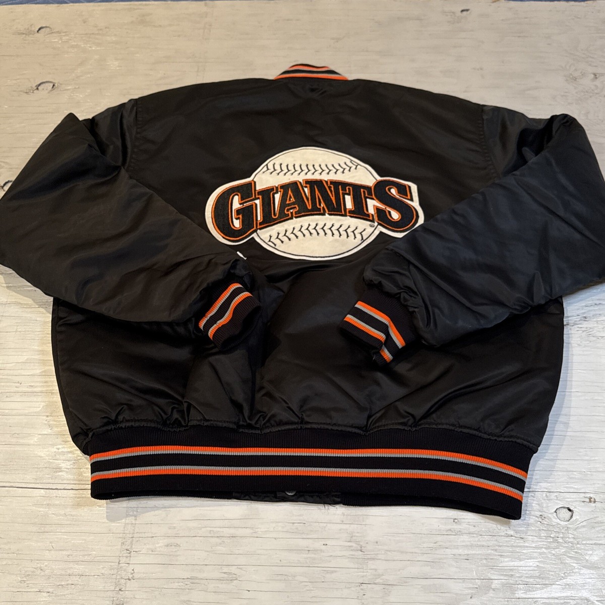 Vintage 90s MLB Starter San Francisco SF Giants Satin Baseball