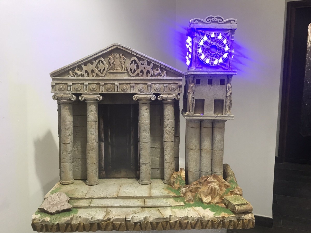Diorama Myth Cloth Saint Seiya Meridiana,Tour d'horloge,Torre del