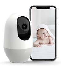 Nooie Baby Monitor 360 Degree 1080P Camera With Motion Tracking 32 GB SD Alexa