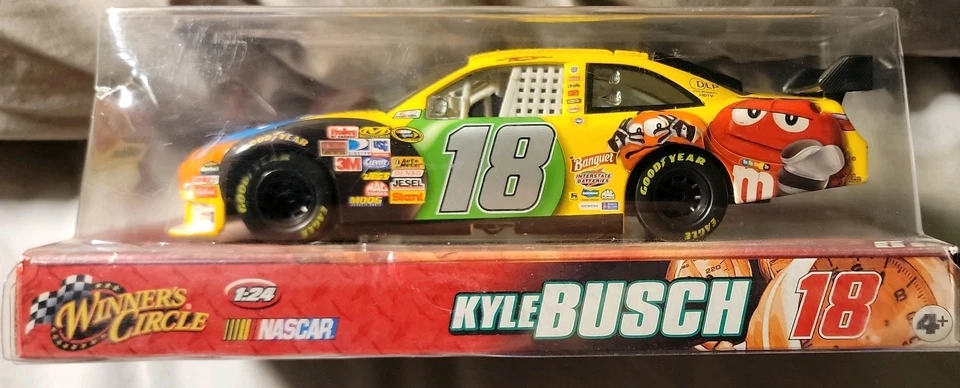 M&M’s Kyle Busch #18 , Winners Circle, 1:24, 2008 CLEAR CASE - Image 2 of 4