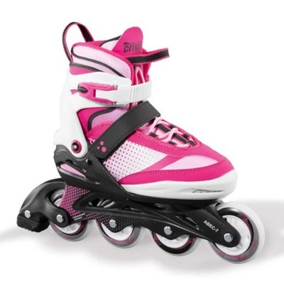 Crivit Jugend Inlineskates Gr 37-41 Verstellbar Rollschuhe Pink Weiss NEU & OVP