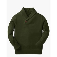 Makkrom Toddler Baby Boy Girl Shawl Collar Pullover Cable Sweaters Knit V Neck