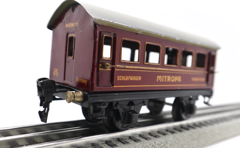 Marklin, O, #17250, Mitropa, "Schlafwagen" Red Coach Wagon Car, C-7 Excellent - Image 4 of 4