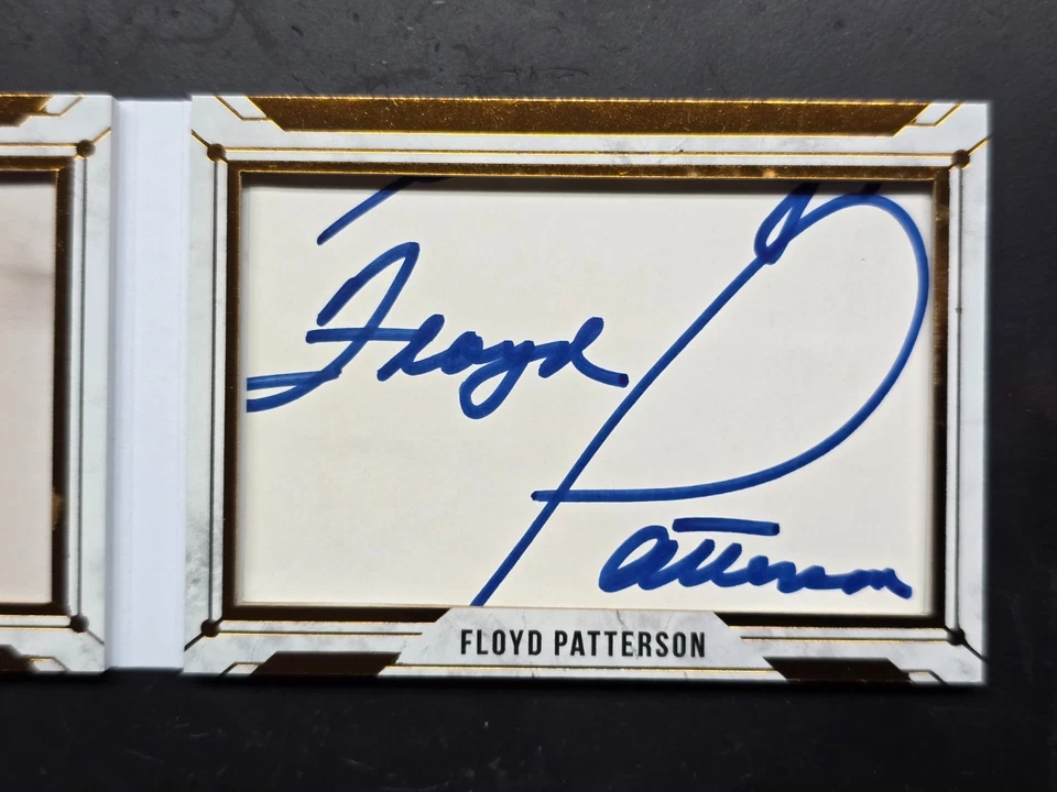 🔥 2024 LEAF THE GREATEST COMBO MUHAMMAD ALI / FLOYD PATTERSON DUAL AUTO BOOK /3 - Image 4 of 4