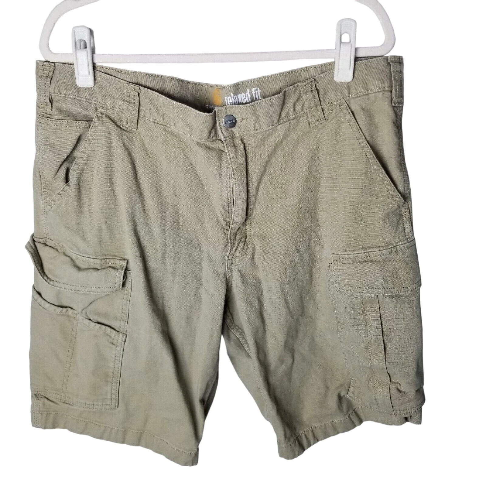 Carhartt Shorts Cargo Shorts Men 38 Tan Work Shorts Men Casual Shorts Men