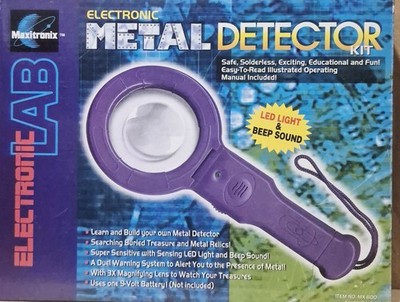 Maxitronix ELMD - Electronic Metal Detector Kit MX-800 Build It Science Kit. NEW