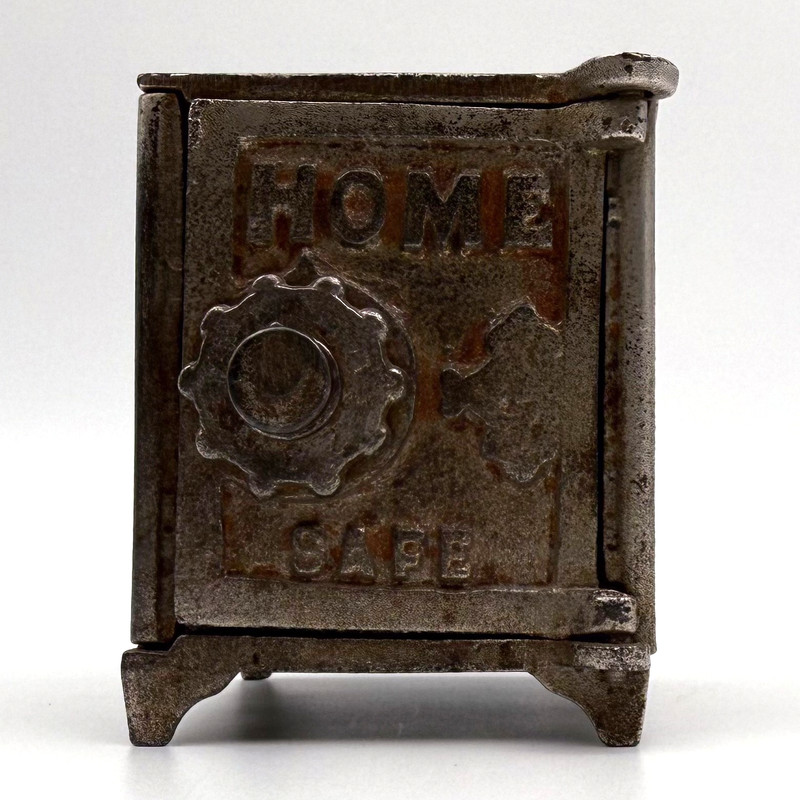 1900 Home Safe Cast Iron Combination Safe Figural Still Kenton Piggy Bank