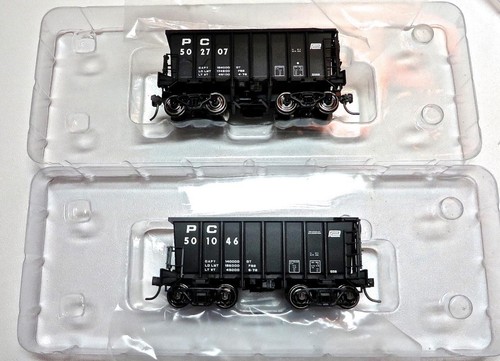 HO Bowser 40897 y 81 Par de Coches de Mineral Penn Central G-39.Coche #'s 501046 y 502707 | Condition: New