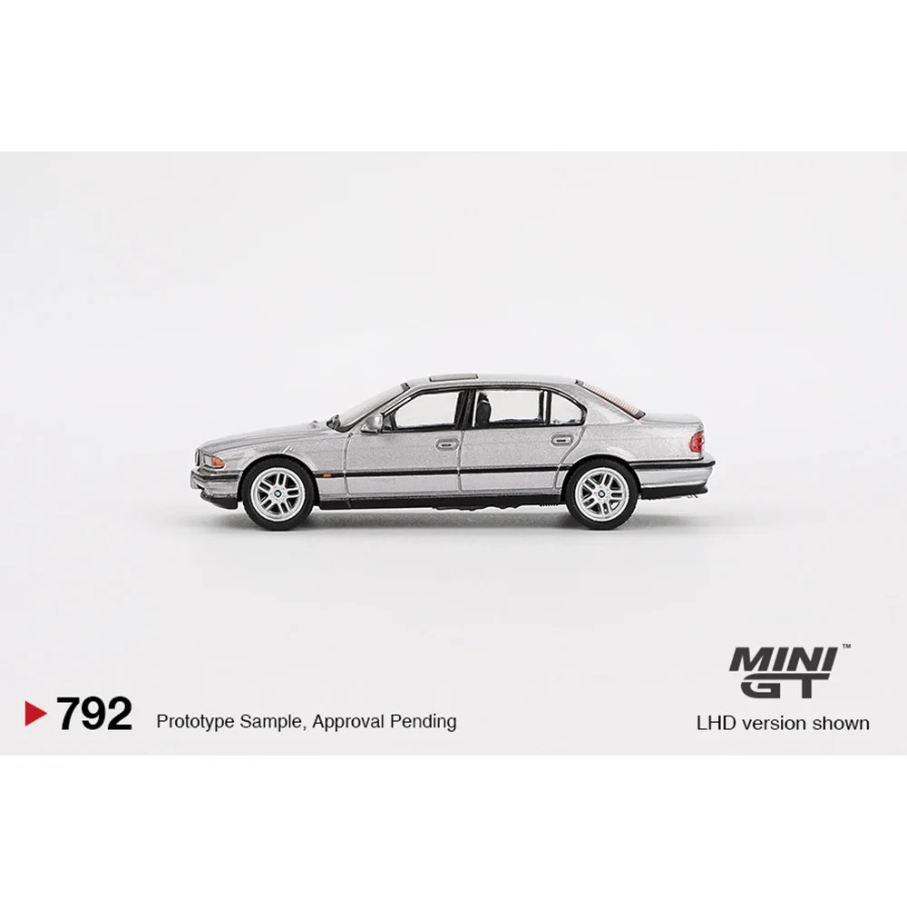 Mini GT 1:64 Diecast Model Car BMW 750IL Aspen Silver Metallic