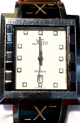 XEZO WATCH ART DECO #2002 VINTAGE LTD EDITION 8/500 5 ATM DATE