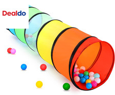 Kids Play Tunnel Tent for Toddlers, Colorful Pop up Crawl Tunnel Toy for Baby or