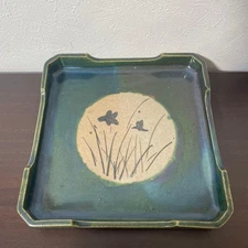 Excellent Condition Hirado Ware Plate Ceramic Japanese Tableware Made in Japan J